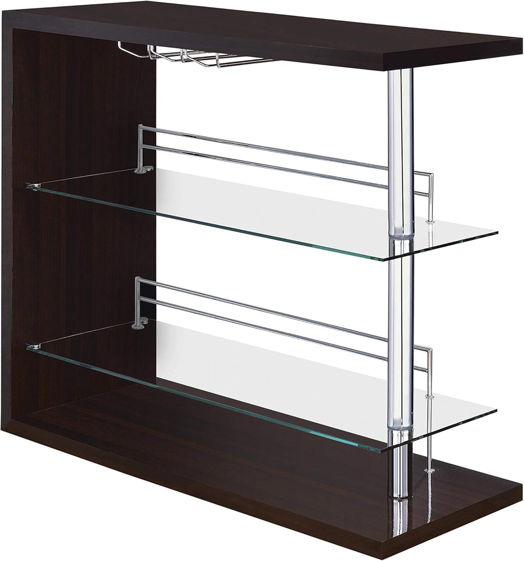 Glossy Cappuccino Bar Unit S8742