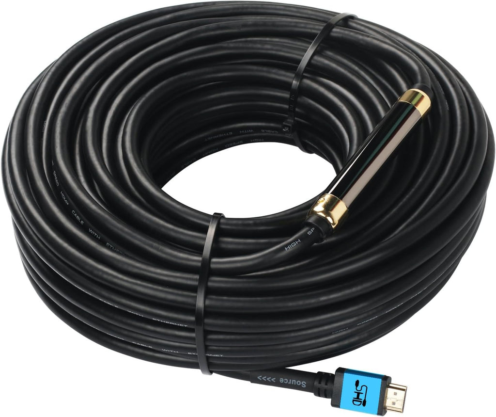 100 Feet HDMI Cable with Signal Booster, Black P87320