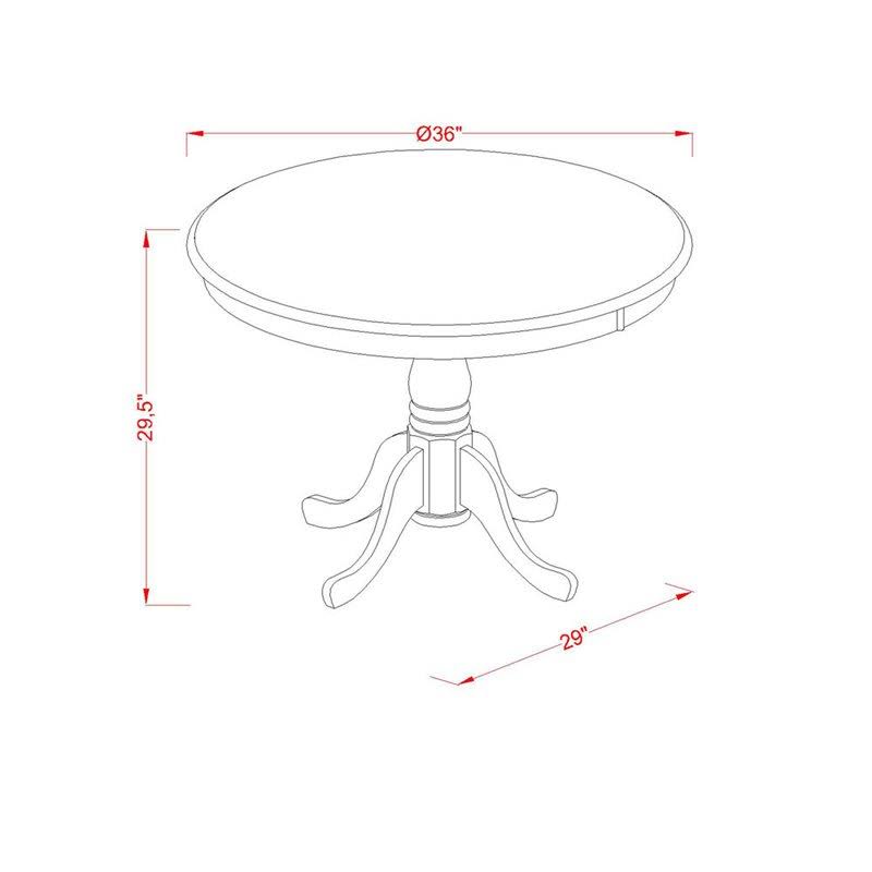 Antique Oak 5-Piece Dining Set F55346