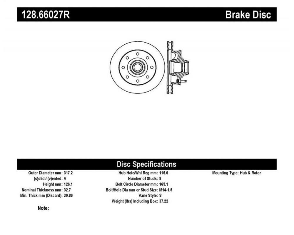 Drilled Sport Brake Rotor U979455