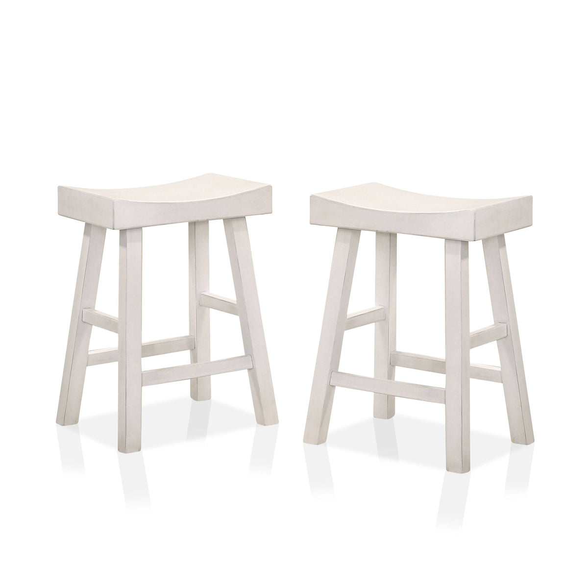 Saddle Stool (Set of 2) - Antique Grey K6260