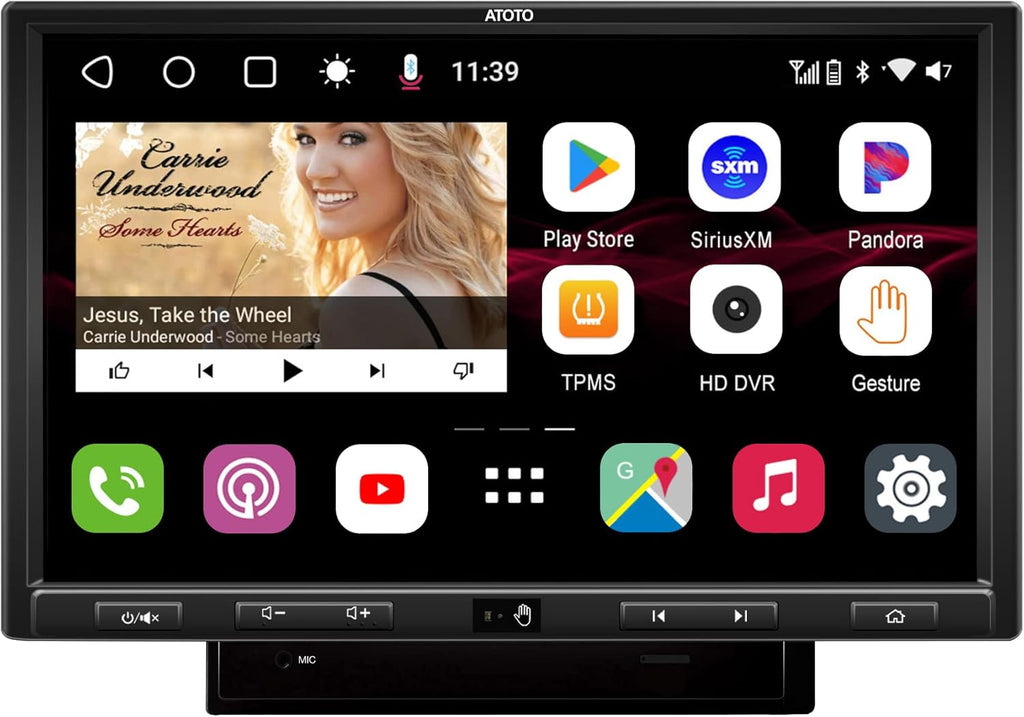 Single-Din Car Stereo with 8inch Display W1914