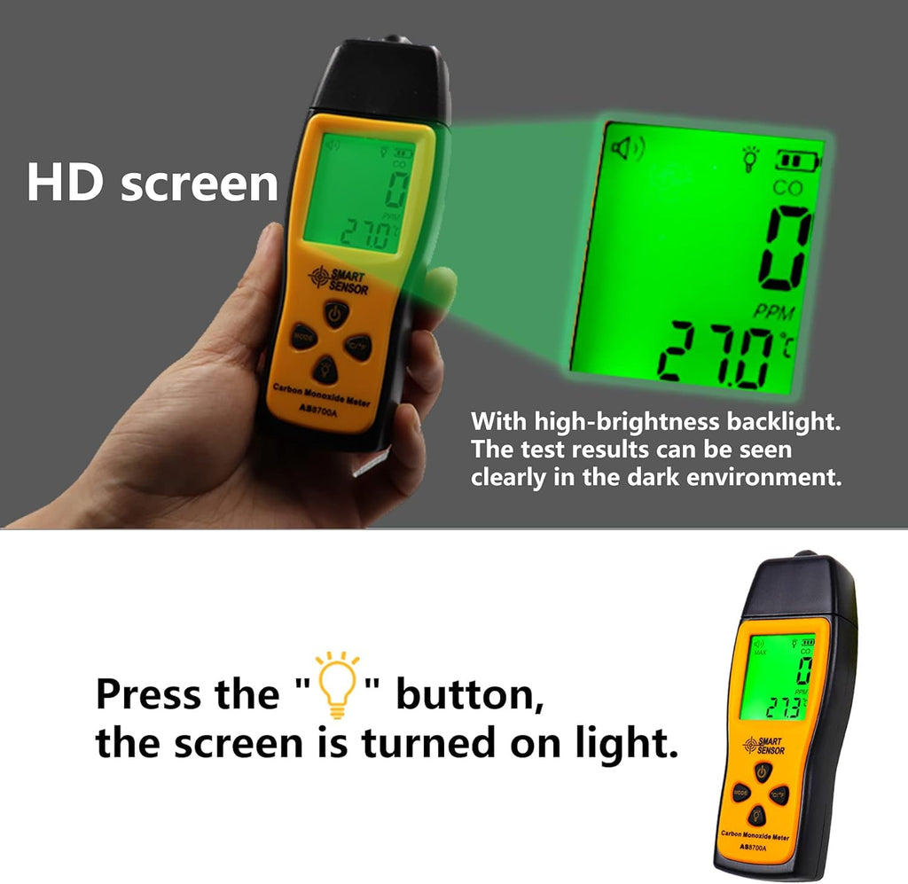 Handheld Carbon Monoxide Meter with LCD Display P5236