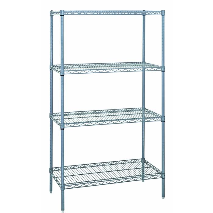 Gray Anti-Microbial Shelving Unit V3892