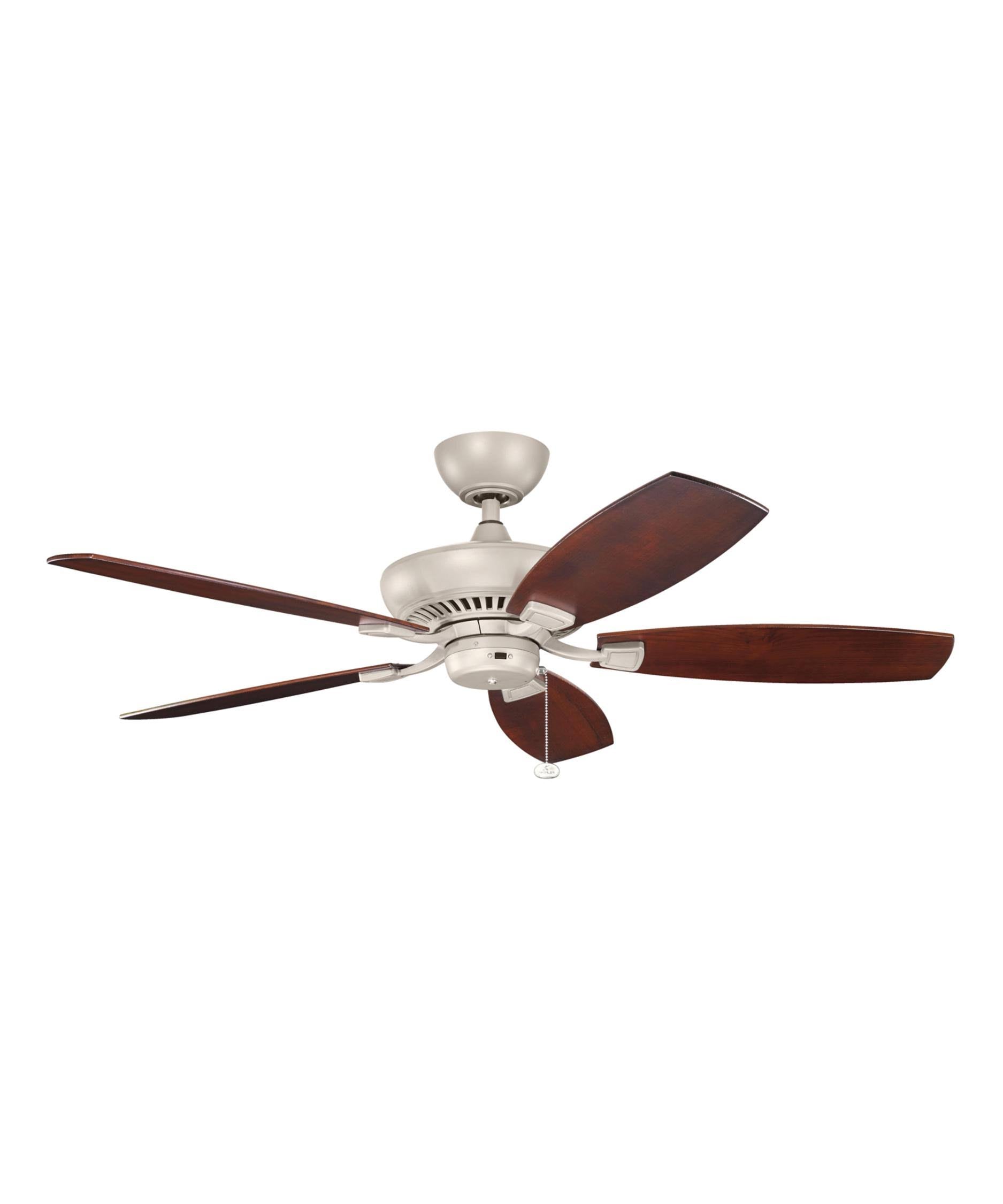 Antique Satin Silver Ceiling Fan Q397