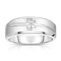 Solitaire Diamond Ring 1/3 ct Square-cut 10K White Gold H505