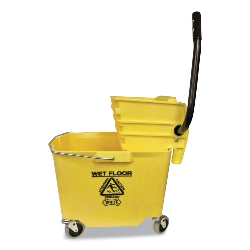 12 oz. - 32 oz. Side-Press Squeeze Wringer Plastic Bucket Combo K42421