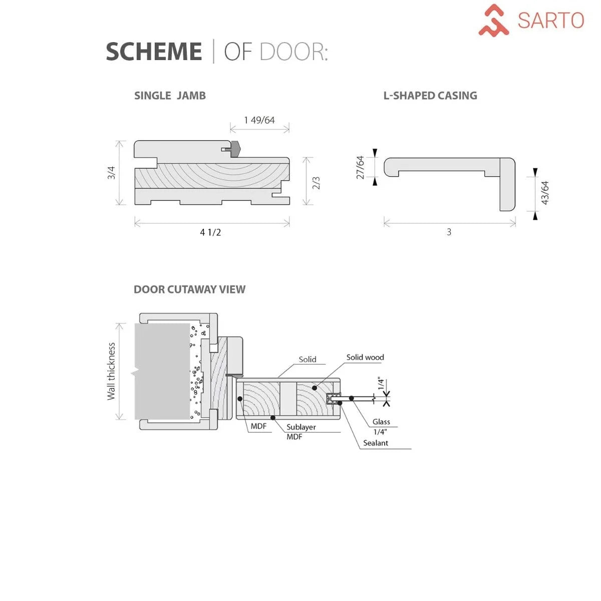 Solid French Double Doors 64 x 96 inches with Frosted Glass R12262