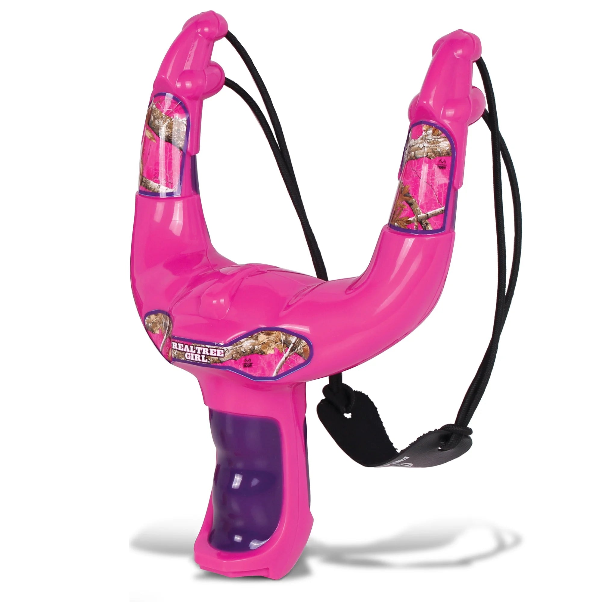Pink Toy Slingshot Set with 6 Foam Balls & 3 Can Targets J702