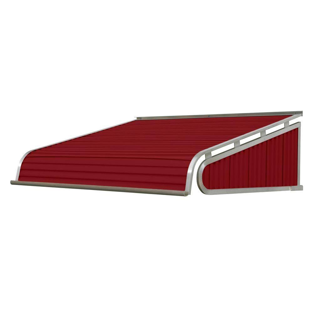 Brick Red Solid Fixed Door Awning K818907