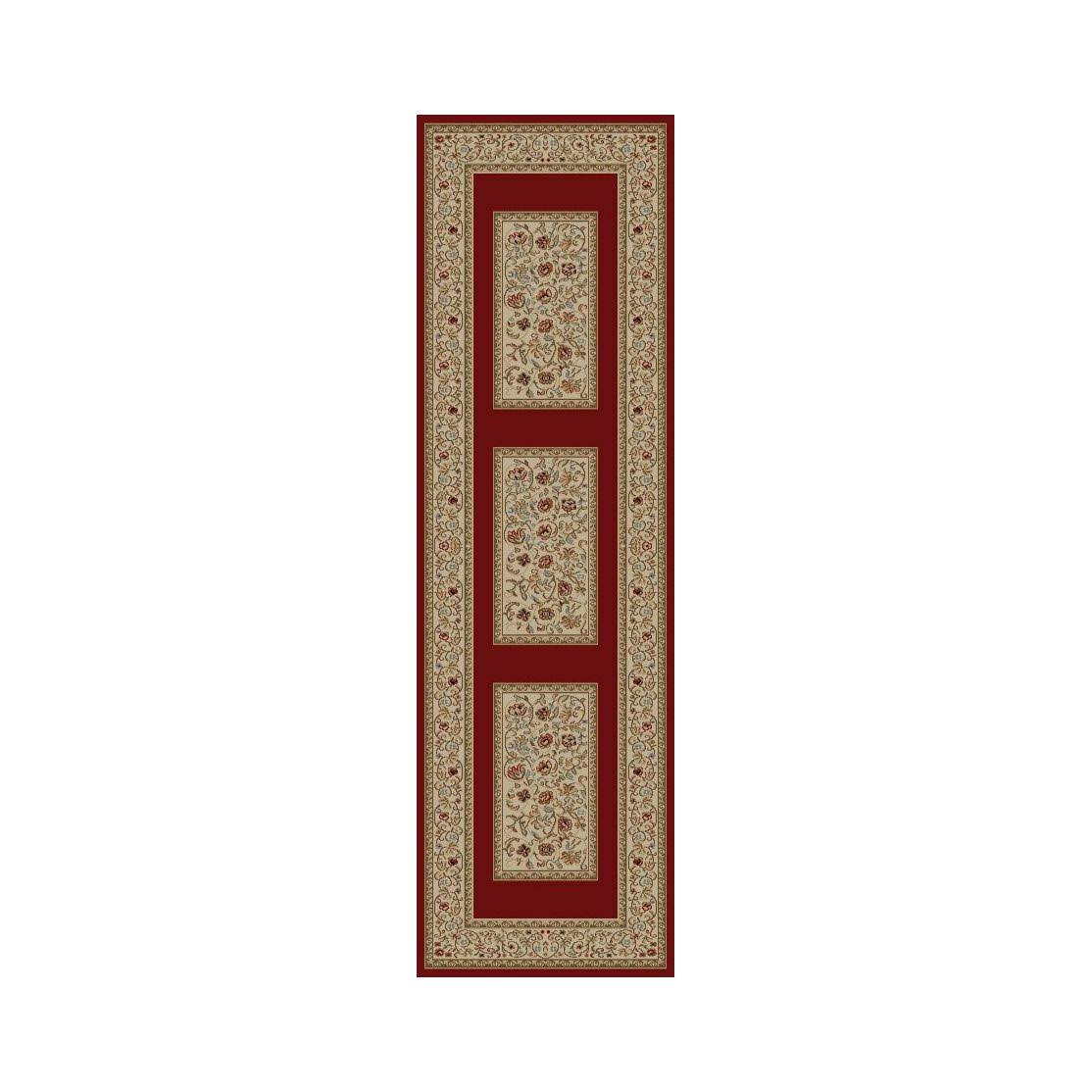 Ankara Floral Border Red Rug Y652444