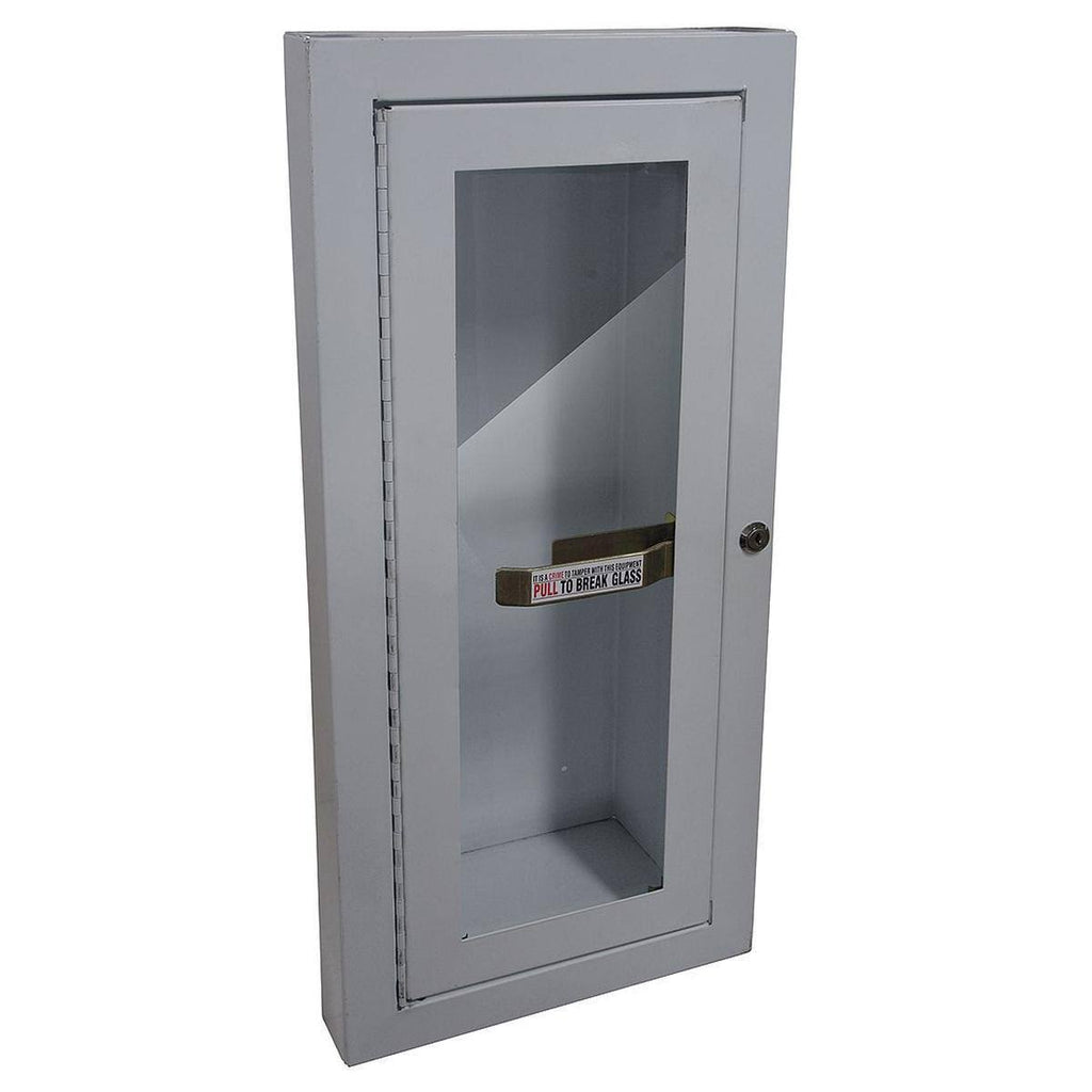 Fire Extinguisher Cabinet, 5 Lb, White W818550