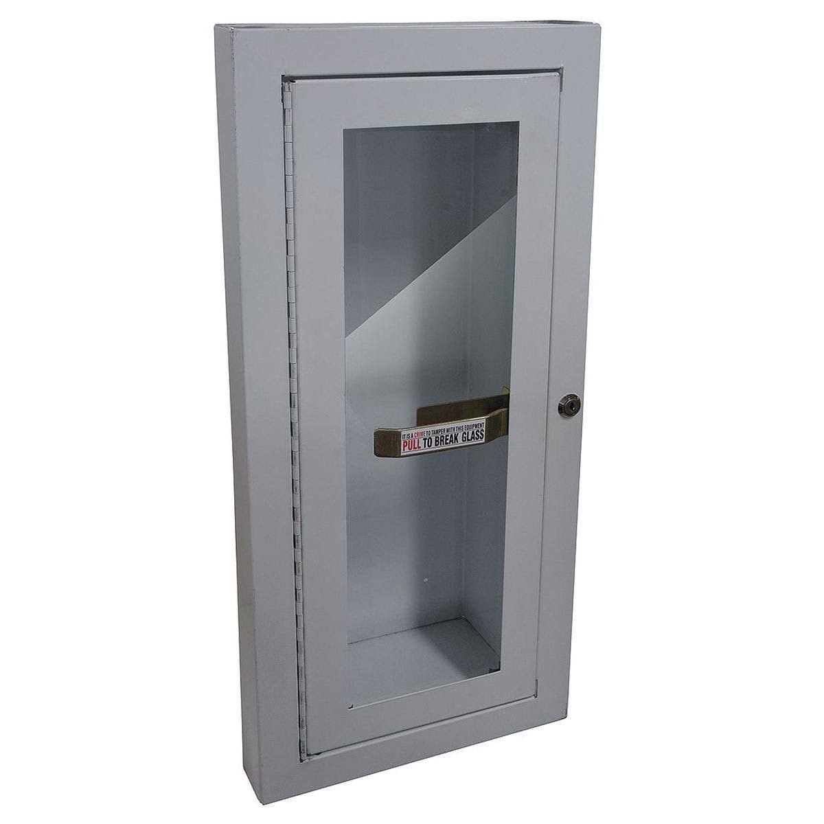 Fire Extinguisher Cabinet, 5 Lb, White W818550