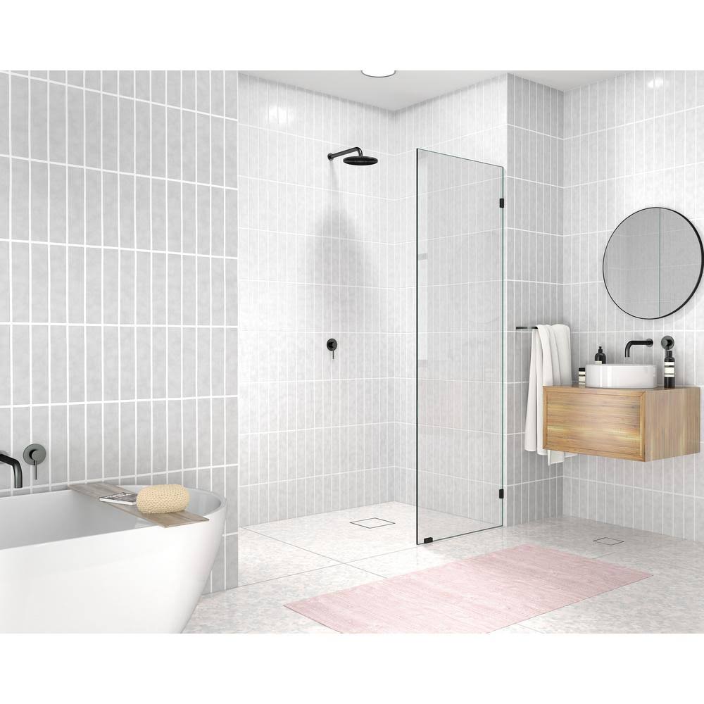 Frameless Fixed Glass Panel, Oil Rubbed Bronze E123911