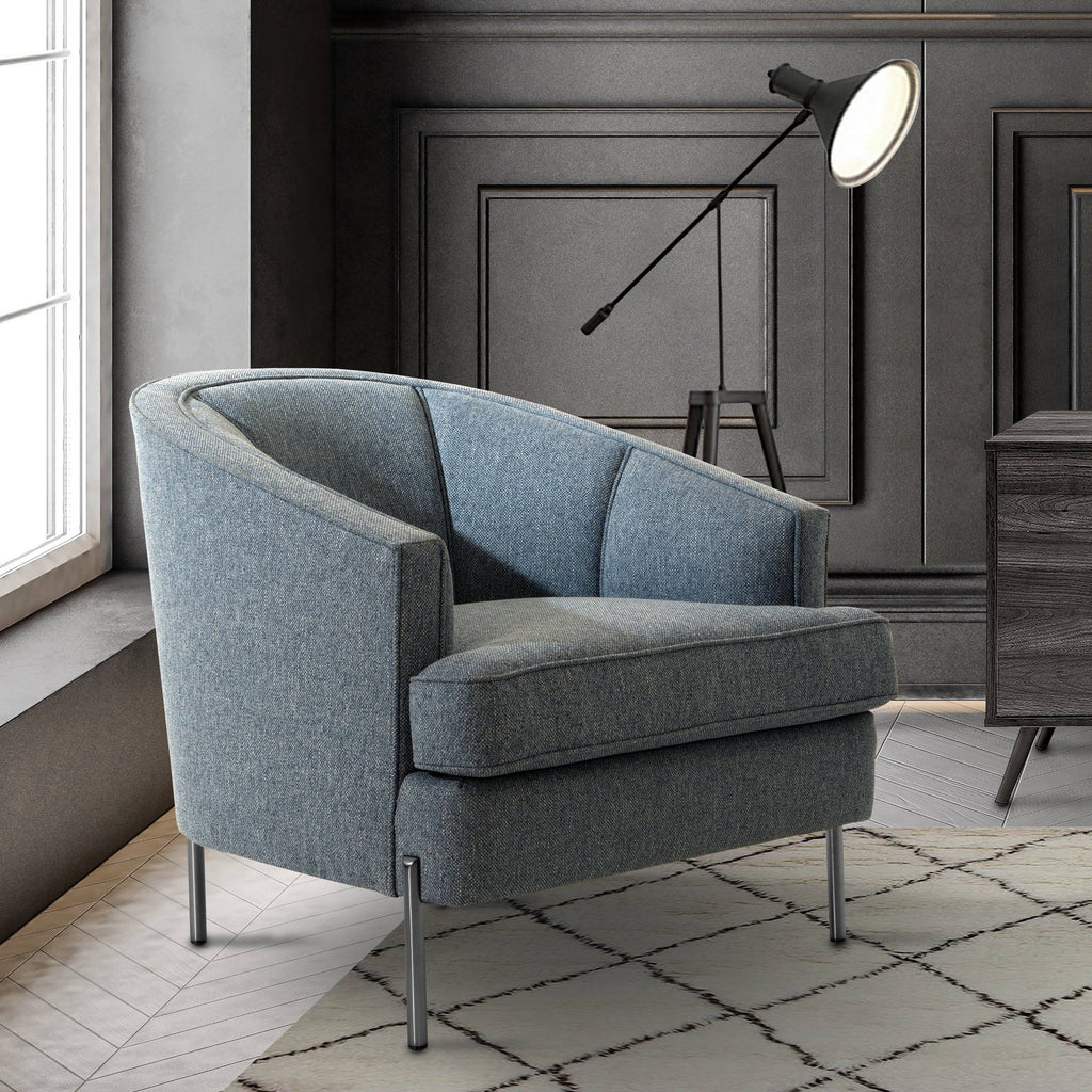 Blue Club Chair M3833