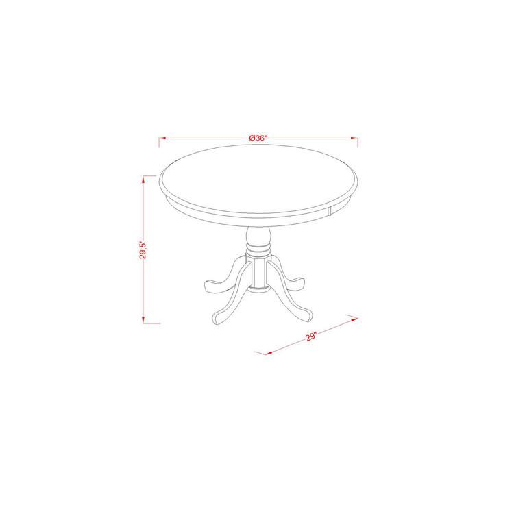 Antique Oak 5-Piece Dining Set F55346
