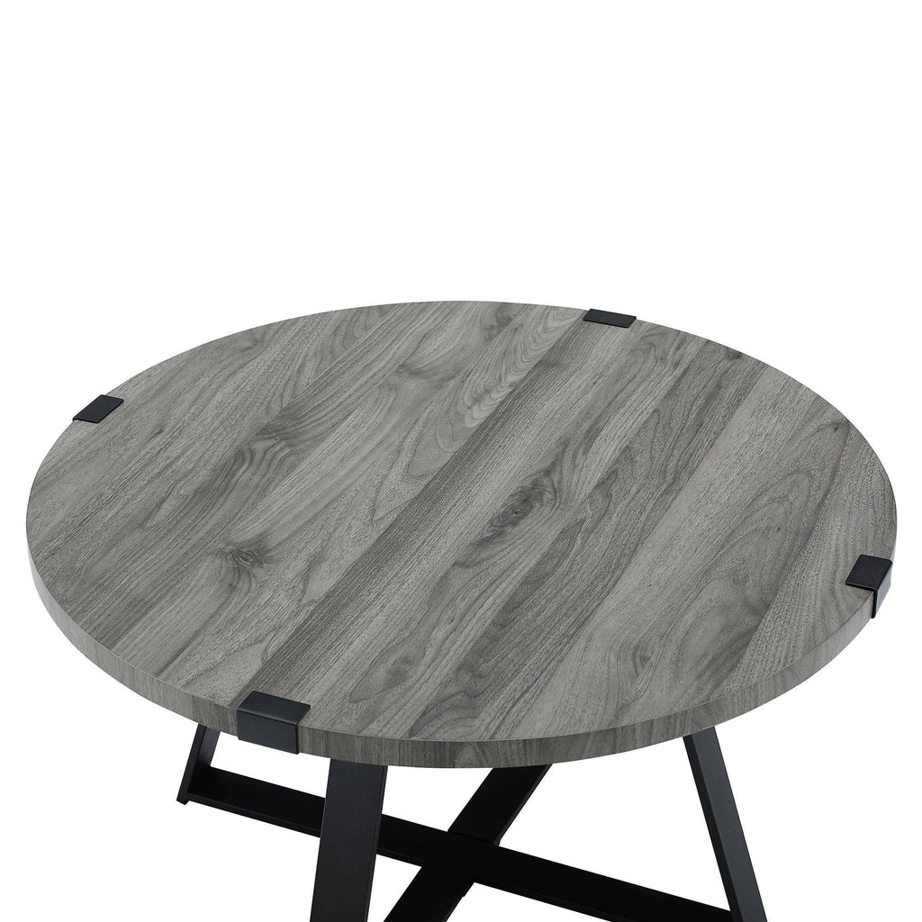 Slate Gray Round Coffee Table P26699