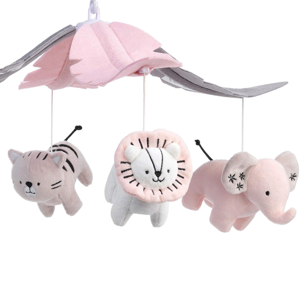Musical Baby Crib Mobile Safari Animals Soother Toy B293326