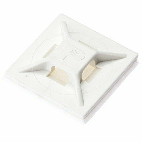 White ABS Plastic Cable Tie Mounts P166