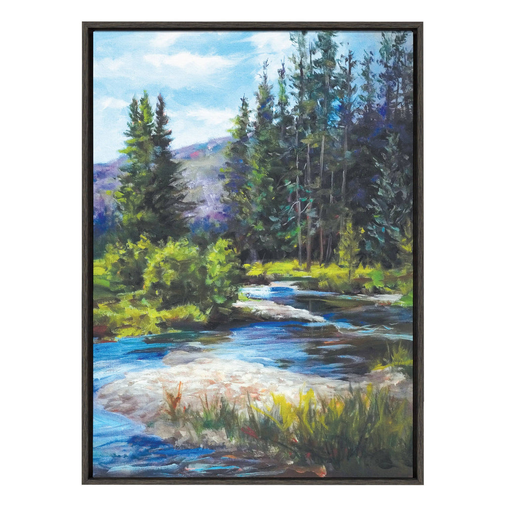 Grey Framed Canvas 28x38 O334980