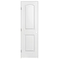 28 in. x 80 in. 2-Panel Round Top Right-Handed Hollow-Core Smooth Primed Composite Single Prehung Interior Door Y977