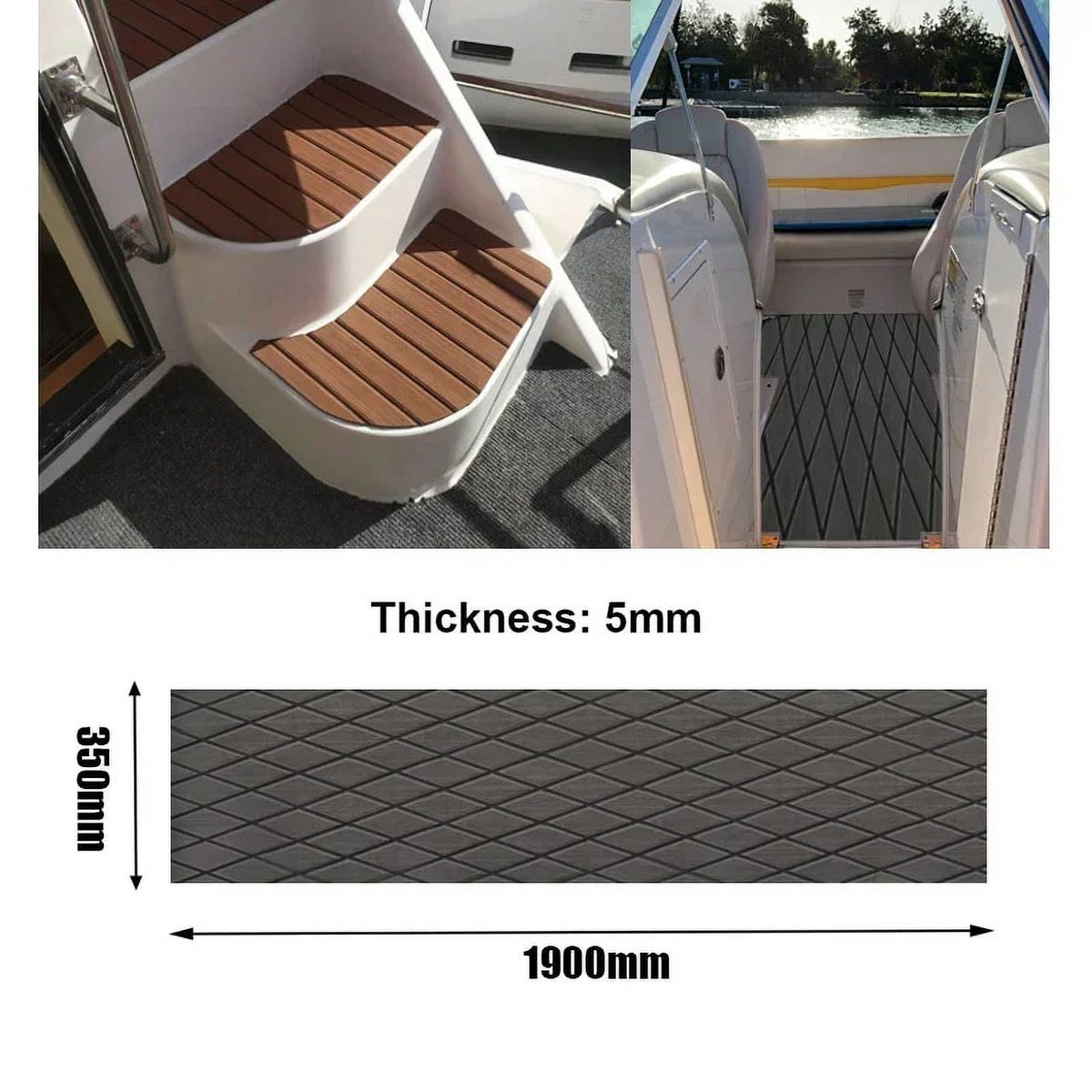 Foam Decking Sheet Anti-Skid Self-Adhesive Yacht Flooring Mat C73190
