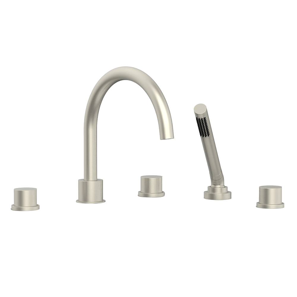 Satin Nickel Roman Tub Faucet with Handshower H686247