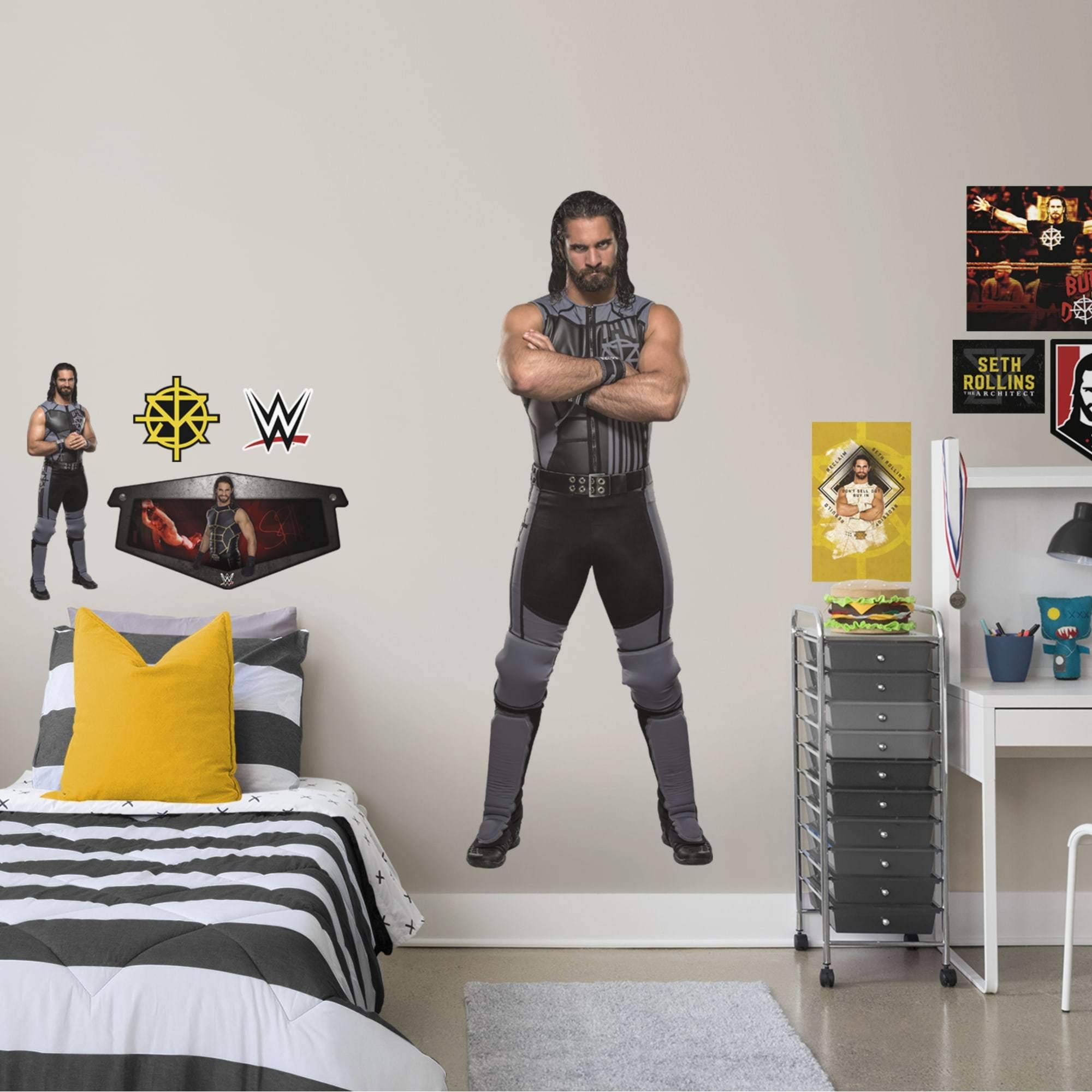 Giant Officially Licensed WWE Removable Wall Decal F680