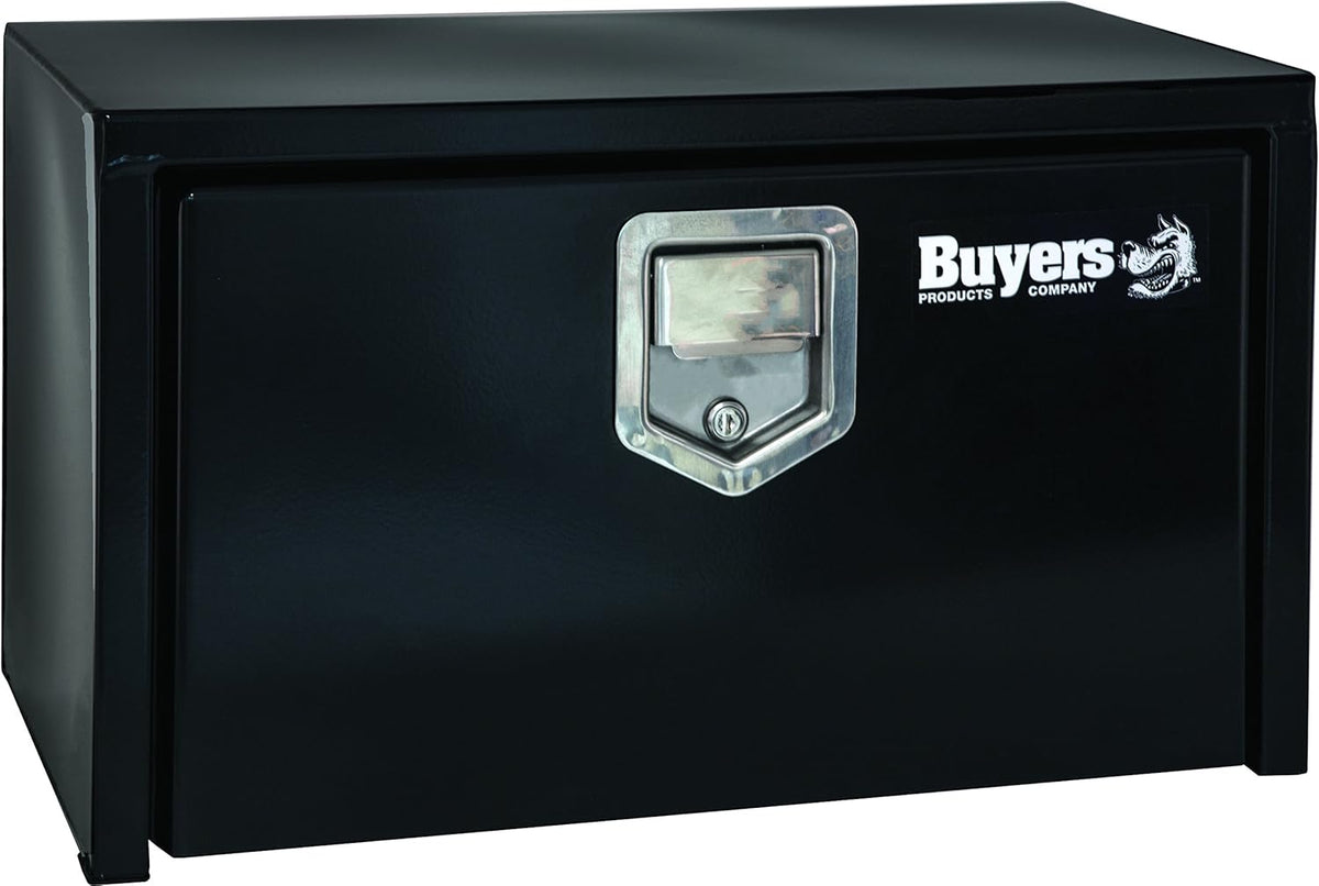 Black Steel Underbody Truck Box with Paddle Latch G835