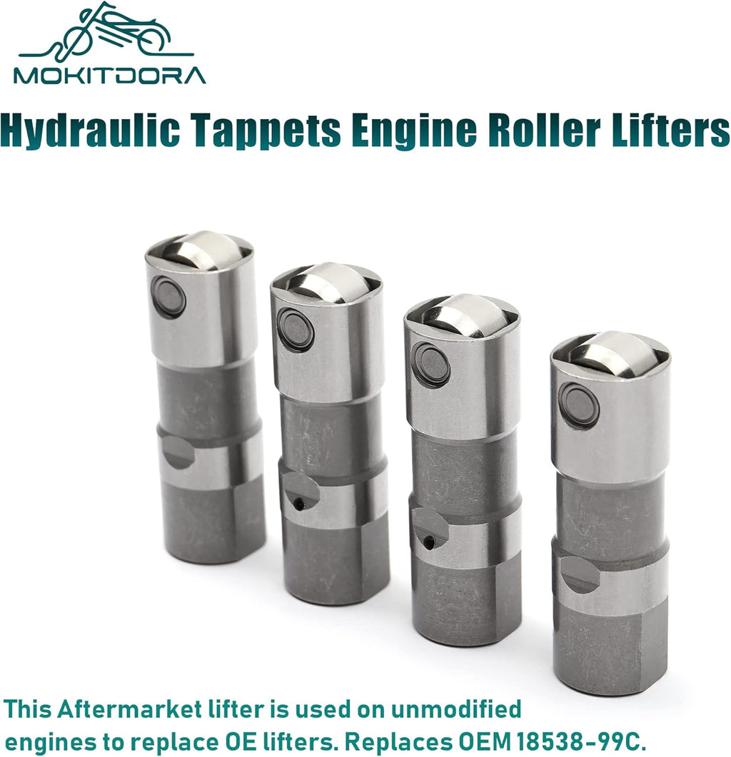 Set of 4 Hydraulic Roller Lifters for Big Twin 1999-2016 V95233
