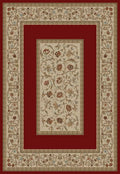 Ankara Floral Border Red Rug Y652444
