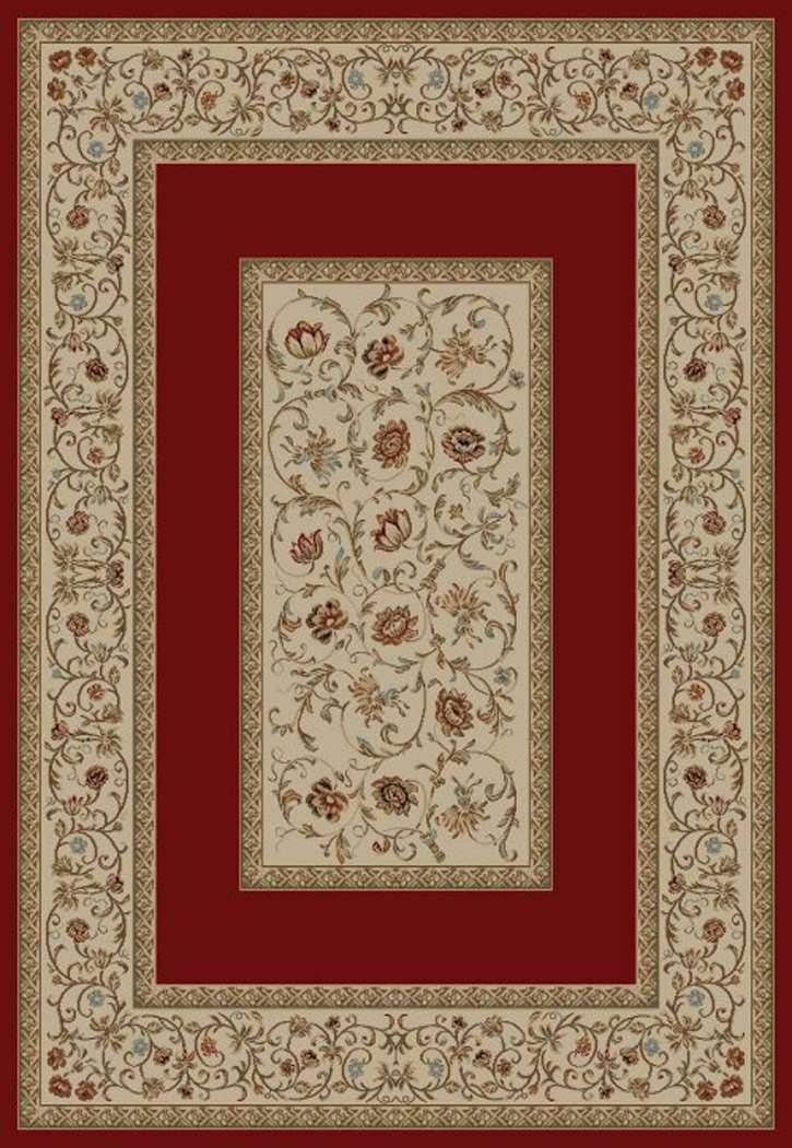 Ankara Floral Border Red Rug Y652444