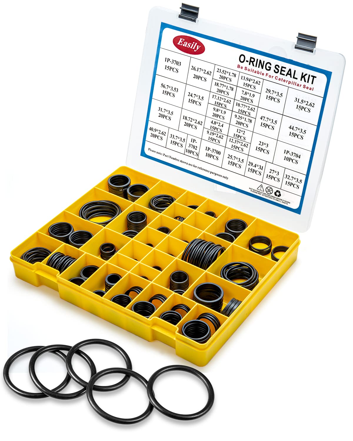 Nitrile 90 Rubber O Ring Assortment Kit M420