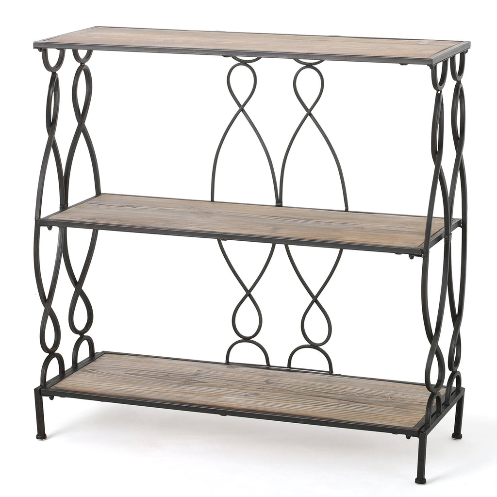 Modern Industrial 2 Shelf Firwood Bookcase Tables P290