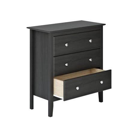Solid Pine 3-Drawer Chest, Pecan Brown F544