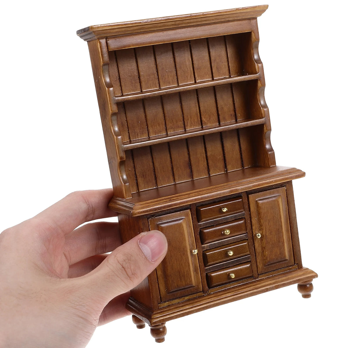 Walnut Color Miniature Bookcase Bookshelf O51510
