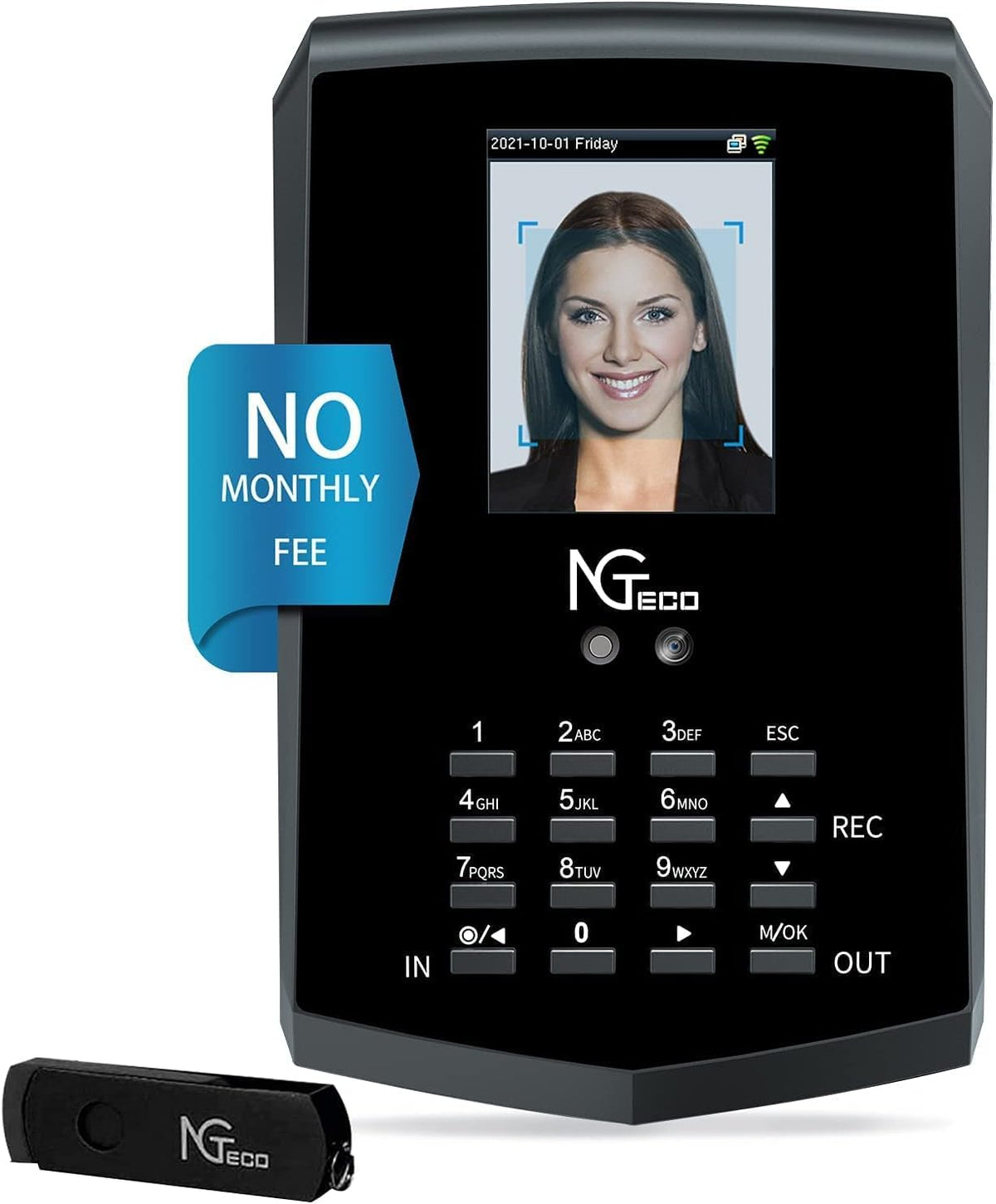 Face Recognition Time Card Machine H803