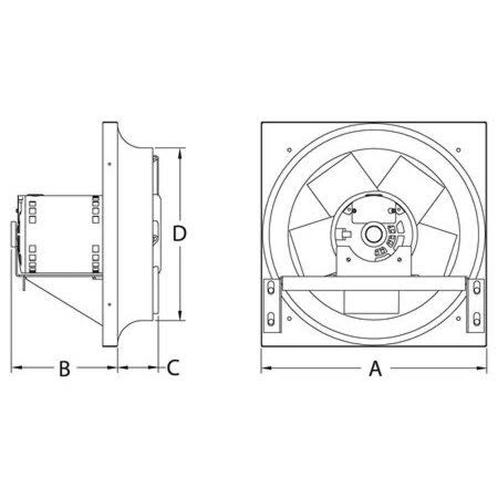 24 in 3533 CFM Exhaust Fan O31369