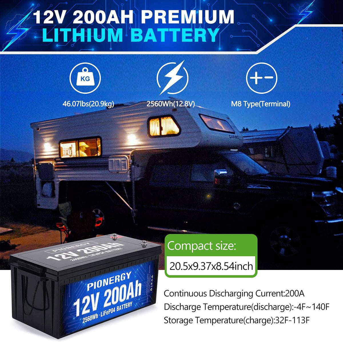 12V 100Ah Lifepo4 Lithium Battery with 100A BMS 1280Wh X8789
