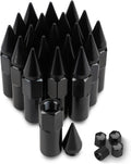 M12x1.5 Steel Spikes Lug Nut 20PCS Wheel Rimes Neo Chrome Pack of 2 B2152