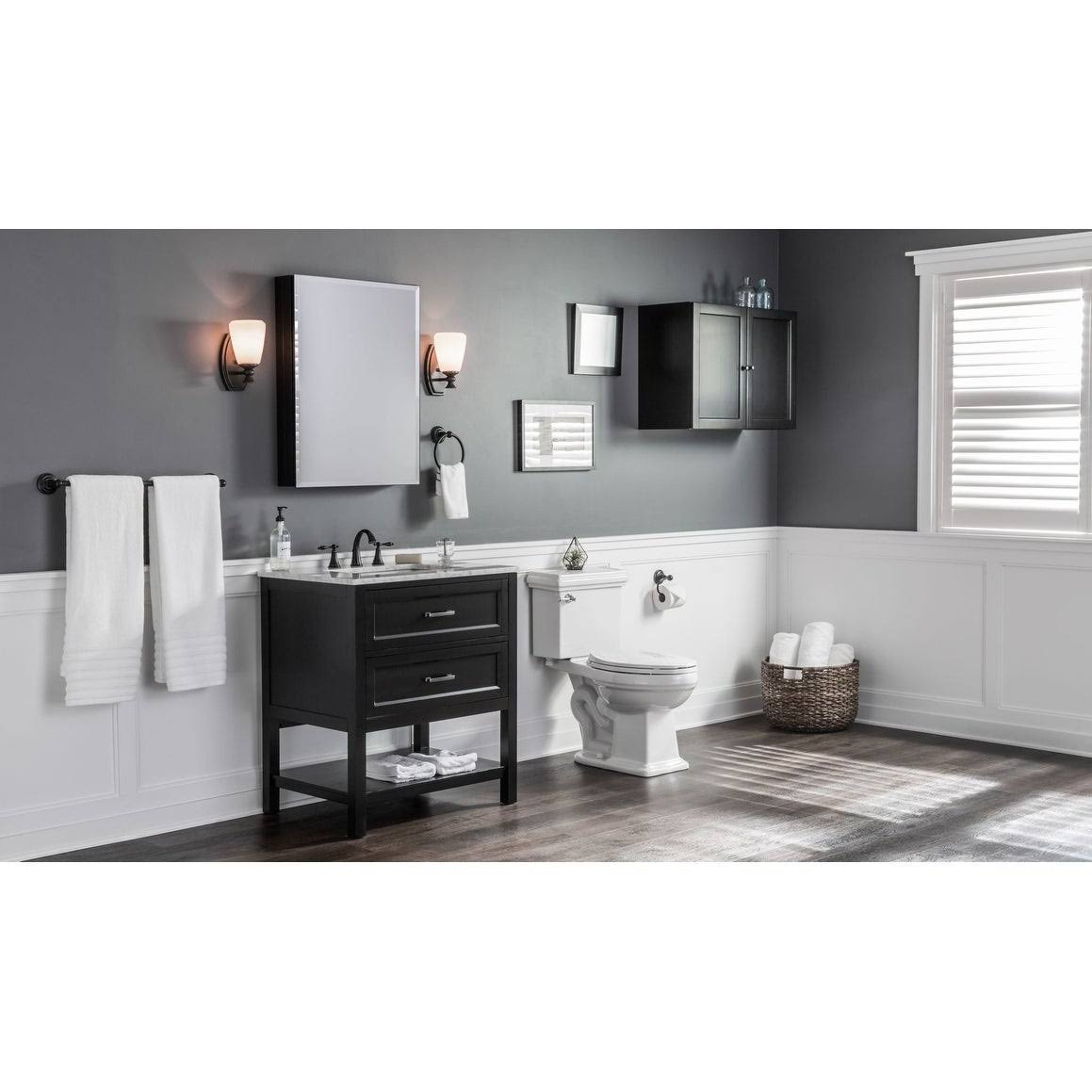 Oil Rubbed Bronze Widespread Bathroom Faucet M3893