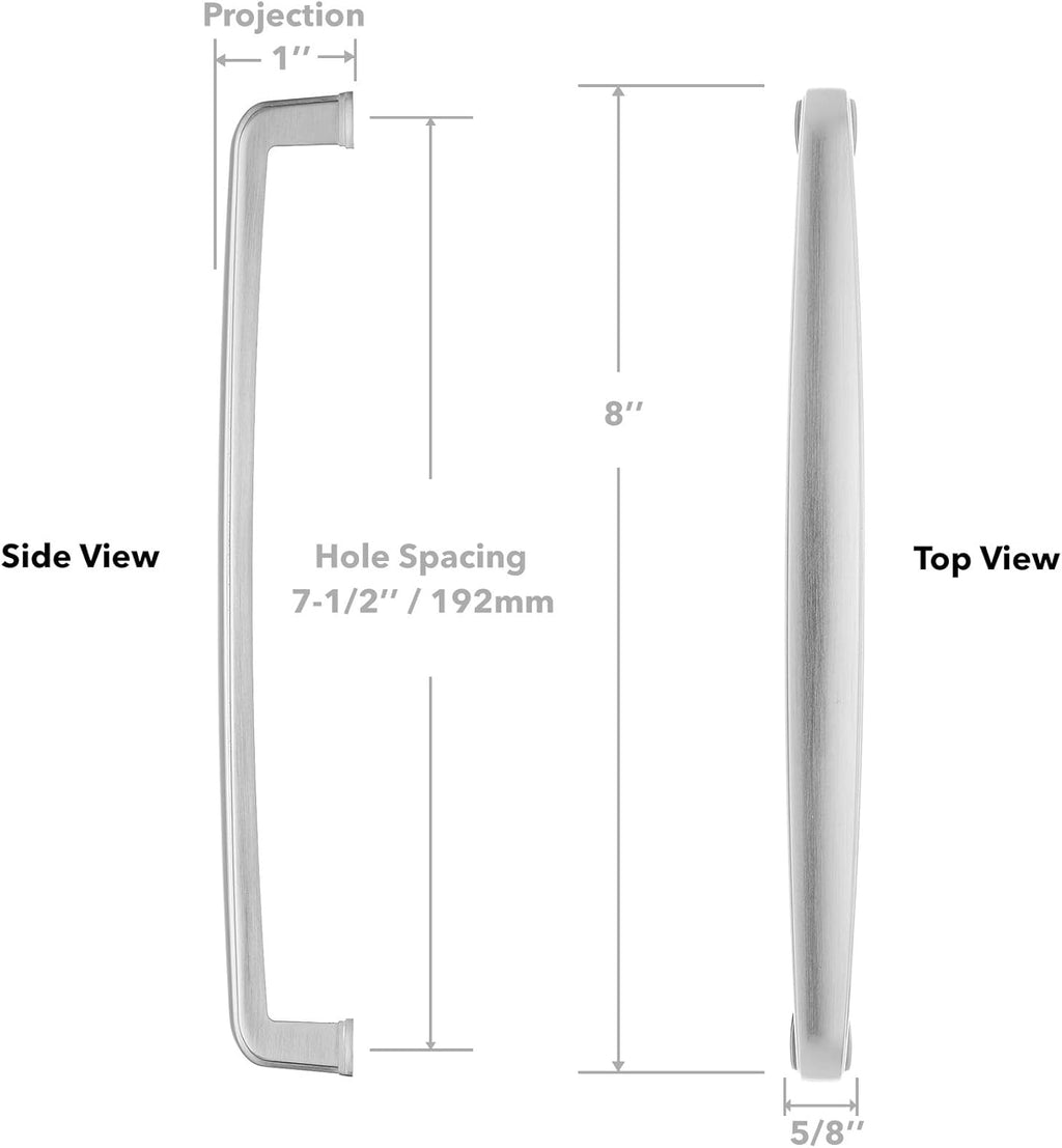 Satin Nickel Kitchen Cabinet Handles Pack of 2 X61284