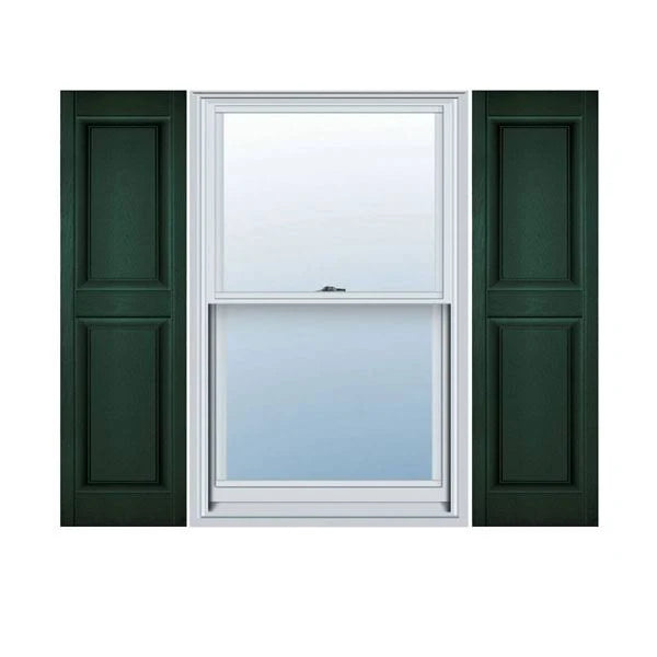 Midnight Green Raised Panel Shutters, Per Pair M9654