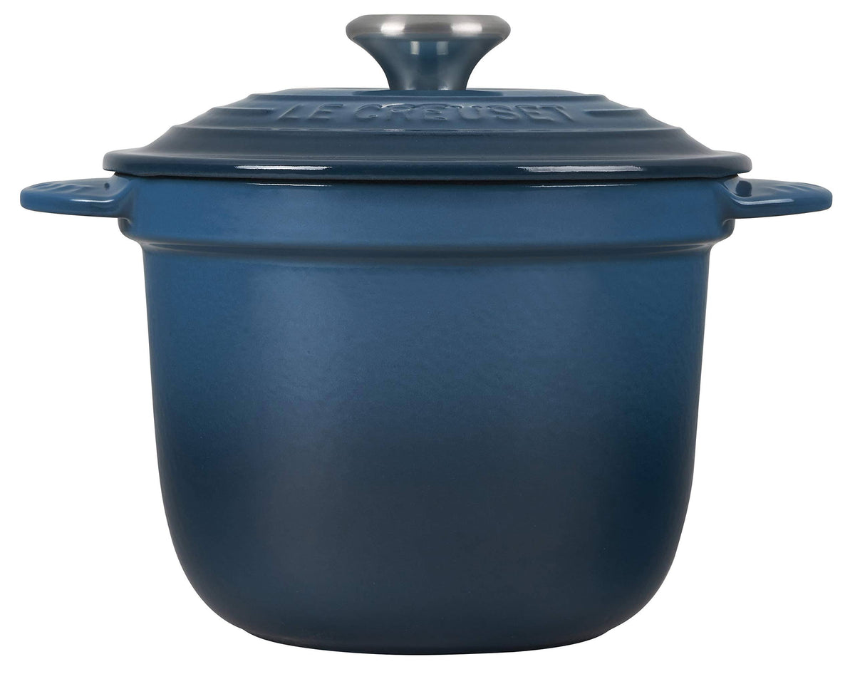 2.25 Qt Cast Iron Rice Pot Deep Teal F870