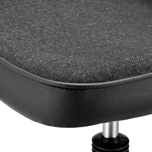 Fabric Desk Stool Black F371