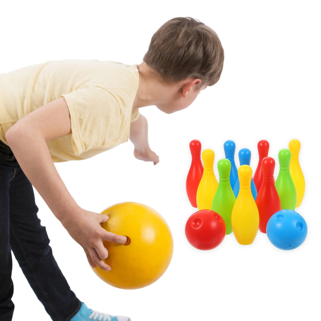 Bowling Kids Outdoor Backyard Games Childrens Play Sets Playdough O542891