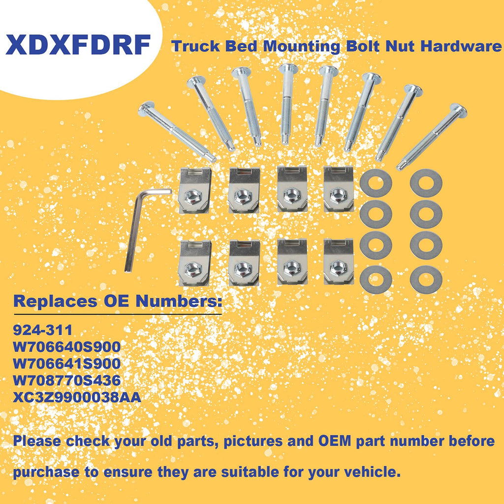 Truck Bed Mounting Hardware Pack of 2 M212112