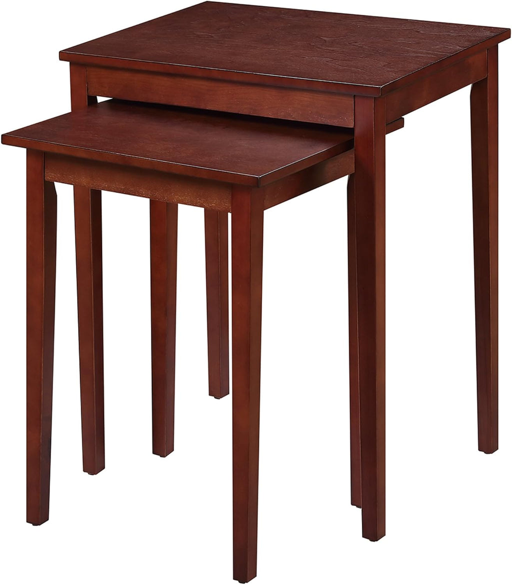 Mahogany Accent End Table Pack of 2 P956