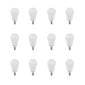 60-Watt Equivalent A15 Dimmable White Glass LED Ceiling Fan Light Bulb Daylight 12-Pack P7804