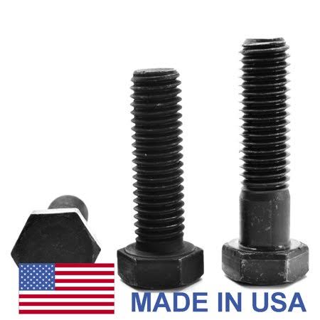 1 1/8 inch-7 x 5 inch Coarse Thread Grade 8 Hex Cap Screw Black Oxide Pk 5 K821